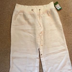 Lilly Pulitzer White Linen Pants